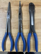 Bluepoint Tools By Snap-on 3pc Long Pliers Set Great Condition BDGPL300LR