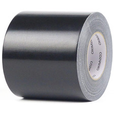 1-Pack Black Heavy Duty Wide Duct Tape, 4 Inches X 55 Yards, Strong, Flexible, N