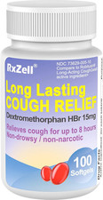 Adult Cough Relief, Dextromethorphan Hbr 15Mg 100 Softgels , 8 Hour Long Lastin
