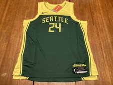 NWT's Nike WNBA #24 Jewell Loyd Seattle Storm Explorer Edition Jersey DC9576-324