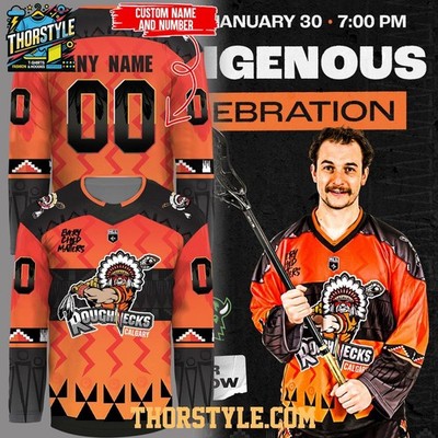 Personalized Calgary Roughnecks Indigenous Celebration Night 2026 Hockey Shirt
