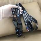 Black/white Motorsport Lanyard Neck Strap Key Chains ID Holder Keyring for BMW M