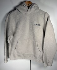 Levis Hoodie Womens Small Beige Fleece Relaxed Fit