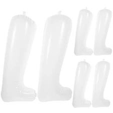 3 Pairs Long Boot Stretcher: 32cm Inflatable Shoe Trees For Display Use - PVC