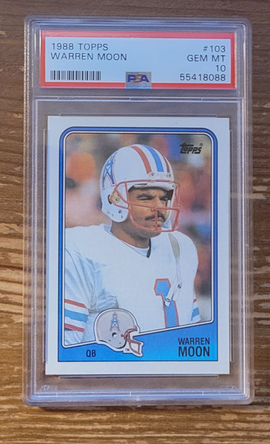 1988 Topps #103 Warren Moon Houston Oilers PSA 10