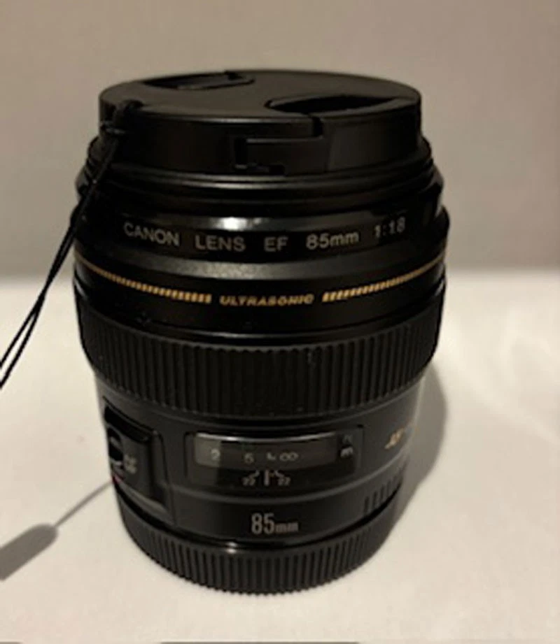 Objectif Canon New FD 1.8 85mm – Mint, Révisé, Avec Bouchons Et Filtre UV