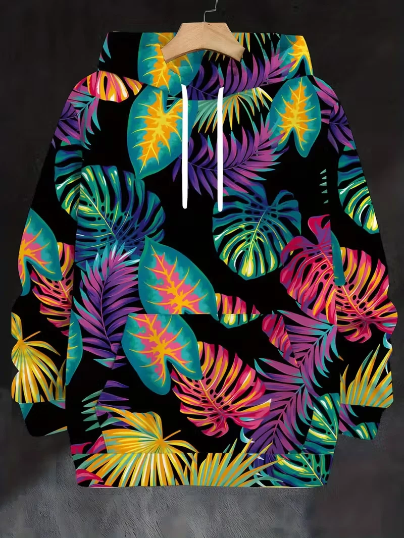 Men's Colorful Sweatshirts Hoodie long sleeve oversized BIG size 2XL
