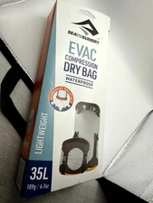 New Sea to Summit Evac Compression Dry Bag 35L Waterproof Sack Gray 13x22"
