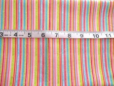 1/2 yd Cotton Fabric by Riley Blake Designs, Multicolored Stripes
