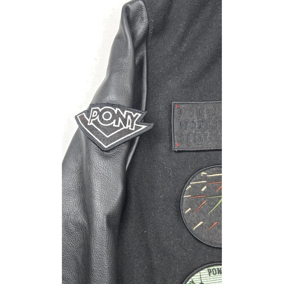 PONY x Rothco 校队夹克背面羊毛皮革袖布贴迷彩衬里 L 2014 — 第 2/4 张图片