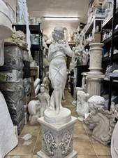 Statue Femme En Plâtre 76cm-Sculpture Classique-Décoration Intérieure Antique