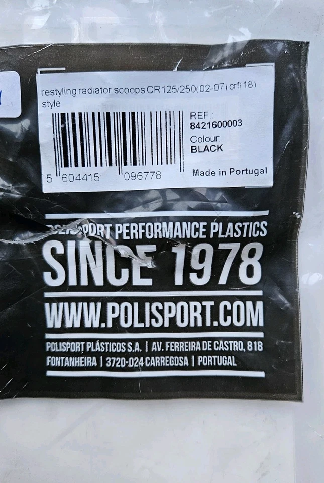 НОВЫЙ POLISPORT HONDA CR125R/CR250R ЧЕРНЫЙ ПОВТОРНО СТИЛИЗОВАННЫЙ RAD СОВКИ 02-07 - 8421600003 - Изображение 4 из 4