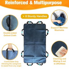 Positioning Bed Pad with Reinforced Handles Patient Transfer Sheet Aid Assistant