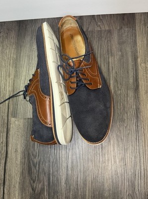 Johnston & Murphy Mens Brown Suede Oxford Shoes Blue Laces‎ Size 8M ? Johnston & Murphy Men main image 4