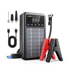 JIYHF 3000A Jump Starter with Air Compressor 150PSI Tire Inflator-12V Lithium...