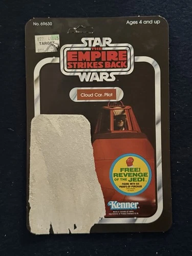 1981 Kenner Vintage Star Wars CLOUD CAR PILOT 48 back Revenge of Jedi Unpunched