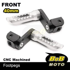 BOB 40mm Lower Rider Footpegs TIT For Triumph Speed Triple R / RS 17 18 19