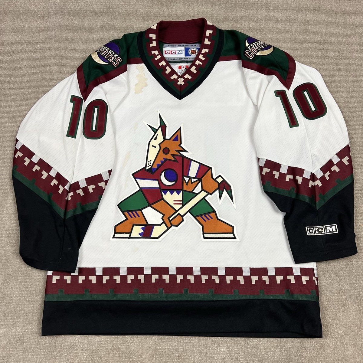 Vintage CCM Phoenix Coyotes Tony Amonte #10 NHL Hockey Jersey Men