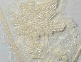 Victoria's Secret Dream Angels Ivory Beaded Lace Bra Panty Set NWT 38C XL Bridal