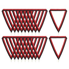20Pcs Polyester Award Neck Ribbons with Snap Clips, Red Black