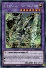 Ace Spades Speculation - BLTR-EN039 - Secret Rare - 1st Edition Near Mint Yugioh