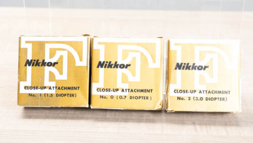 Genuine Nippon Kogaku Close-up Set (Filters 52mm) No. 0, 1, 2 Set of Three IOB! - Picture 2 of 8