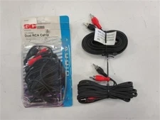 GC ELECTRONICS 12' SHIELDED DUAL RCA CABLE ( SET OF 3 ) 30-409 MARINE BOAT
