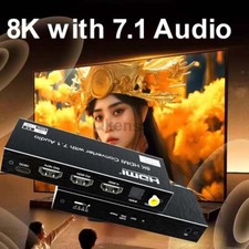 Convertitore Video HDMI 8K 60hz con Estrattore Audio Dolby Atmos Dolby Digital 7.1