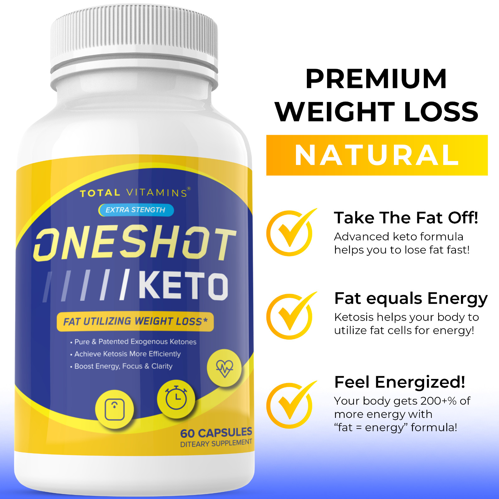 One Shot Keto Diet Pills Advanced Weight Loss Instant Keto Fast Ultra