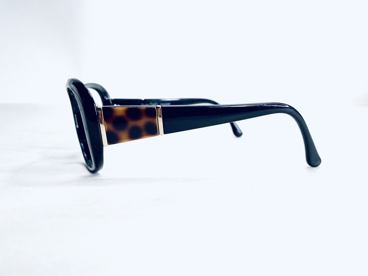 Ashby Grace Oversize Black Oval Glasses Tortoise Temples  display picture 1