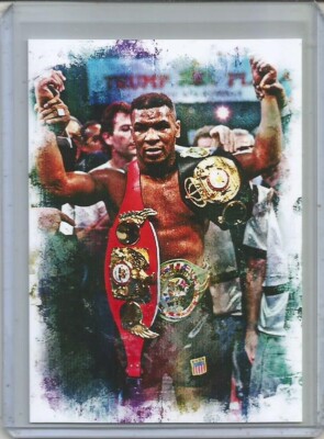 2021 MIKE TYSON BOXING LEGENDS 8/10 ORIGINAL PRINT ART SKETCH CARD ARTIST SIGNED