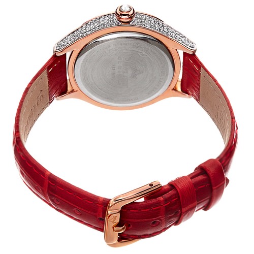 Reloj para mujer August Steiner AS8188RD esfera de diamante genuino bisel de cristal correa - Imagen 6 de 7