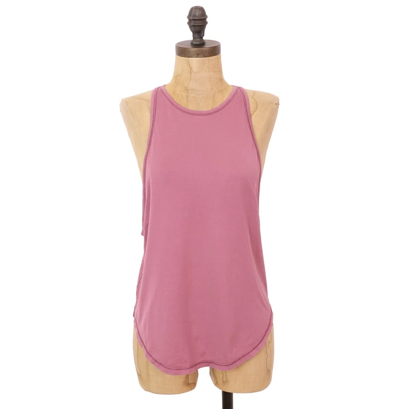 lululemon sweat date singlet crew neck muscle knit euc tank-top