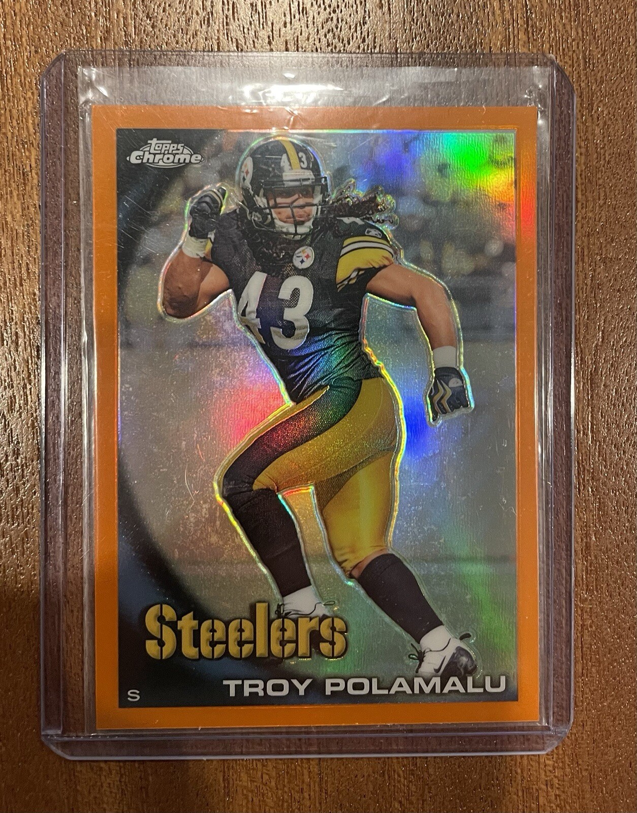 2010 Topps Chrome -  Orange Refractor #C30 Troy Polamalu