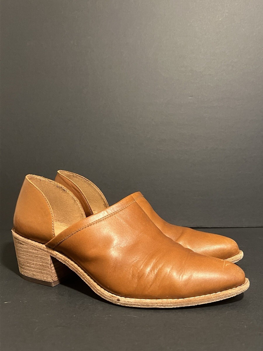 Madewell Brady Womens Size 10 Shoes Brown Slip On Side Cut Bootie
