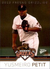 2012 Fresno Grizzlies Multi-Ad #22 Yusmeiro Petit Venezuela VZ Baseball Card