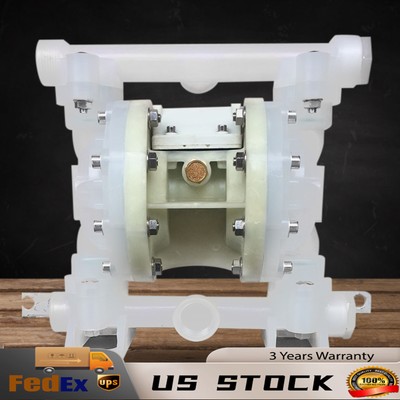 Pneumatic Double Diaphragm Transfer Chemical Industrial Oil Pump 0.59''In &Outlet