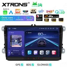 Android 14 CarPlay GPS Navigation 9" DSP DTS Radio USB for VW Golf/Tiguan/Passat