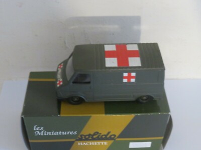 Solido 1/50 – Ambulance Citroën C35 – Vert – Neuf Avec Accessoires (N°268)