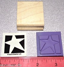 Star Rubber Stamp New Single Teachers Grading Papers by Stampin Up Bold Shapes