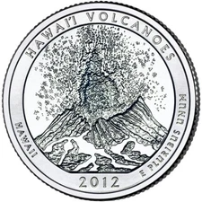 2012 D Hawaii Volcanos NP Quarter. ATB Series Uncirculated From US Mint roll.