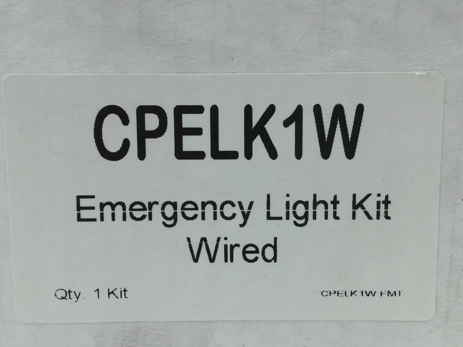 NHP CPELK1W Emergency Light Test Kit Rotary Switch Wired Open Type for