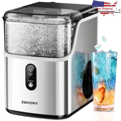 Countertop Nugget Ice Maker Machine Fast Endless Supply Self Cleaning Pellet Ice