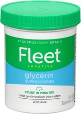 Laxative Glycerin Suppositories For Adult Constipation, Adult Laxative Jar