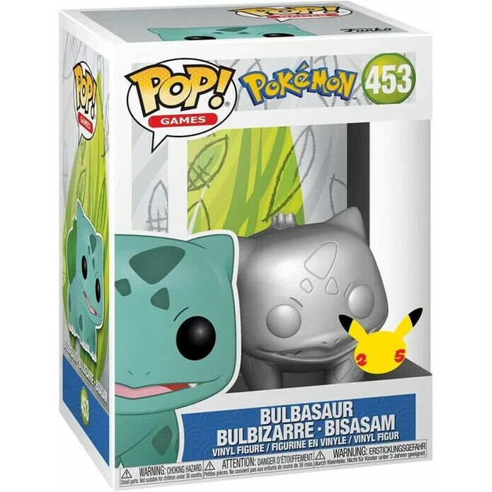 Funko - Games: Pokemon (Metalic Bulbasaur) POP! Vinyl  Figure