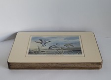 Clover Leaf Set Of 6 Large Table Mats Placemats Waterfowl Birds Ickworth Vintage