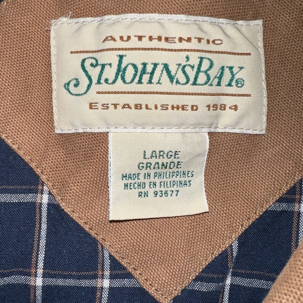 Men's St. John's Bay Brown Jacket Large | eBay