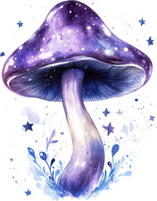 Wall decal sticker mushroom wall sticker 18 x 18 cm large