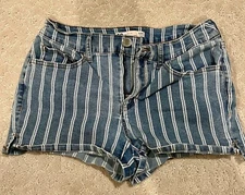 Juniors' SO Striped Denim Jean Shorts Size 9