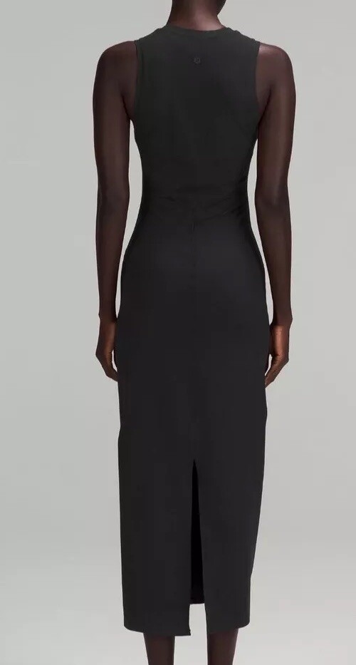 knee length dresses for ladies lululemon All Aligned Ribbed Midi Dress